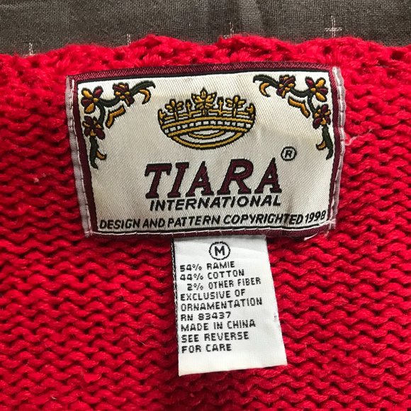 Tiara Christmas Sweater w/ actual Jingle Bells!! - Picture 2 of 6